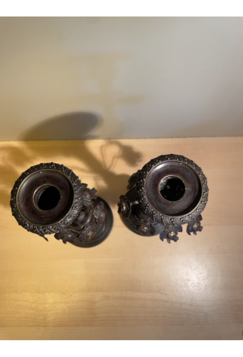 Antikke Bronze lysestager